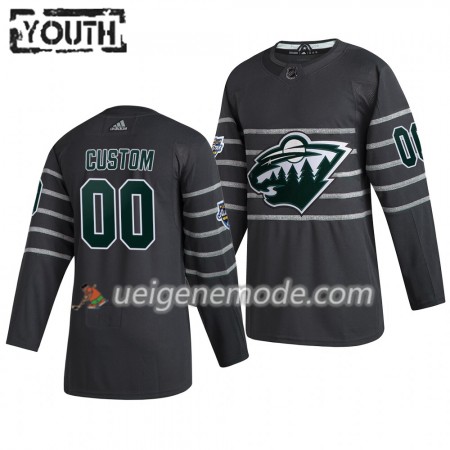 Kinder Minnesota Wild Trikot Custom Grau Adidas 2020 NHL All-Star Authentic